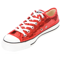 Converse Red CT Sequins Ox Trainer
