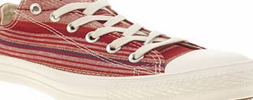 Converse Red Oxford Crafted Textile Trainers