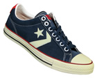 Converse Star Player Blue/Cream Suede Trainers