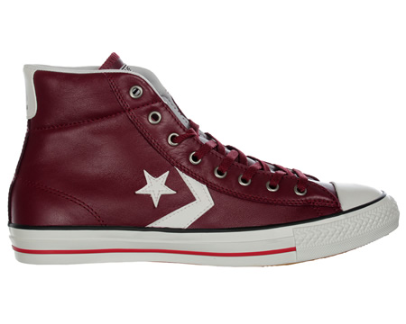 Converse Star Player EV Mid Burgundy Leather