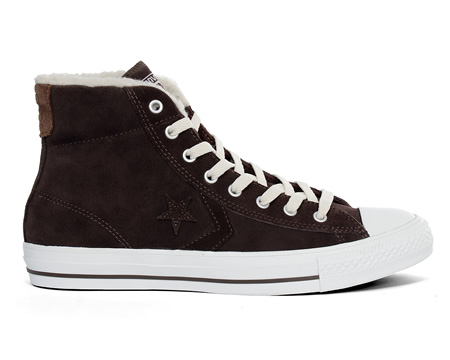 Converse Star Player Mid Chocolate Brown Suede