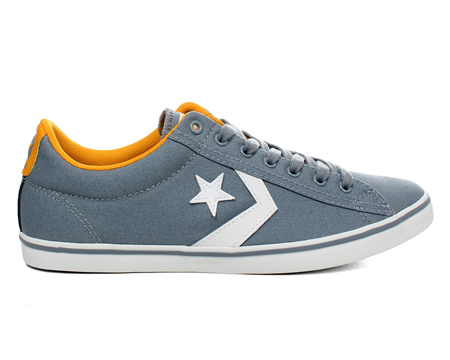 Converse Star Player OX Grey Canvas Trainers