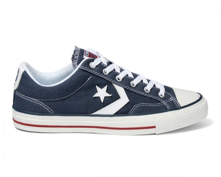 Converse Star Player OX Navy/White Canvas Trainers