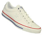 Star Player Ox White Leather Trainers