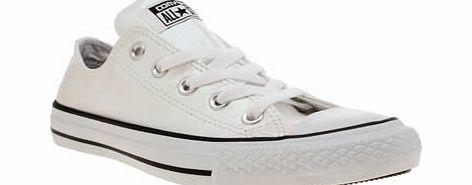 Converse White All Star Glitter Ox Trainers