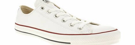 Converse White All Star Leather Ox Trainers