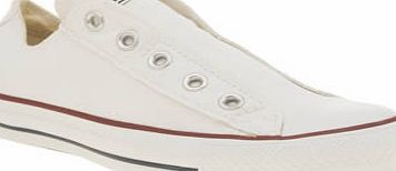 Converse White All Star Slip On Ox Trainers