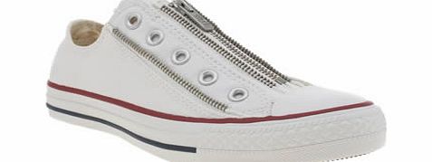 Converse White All Star Tri Zip Ox Trainers