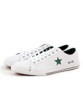 White One Star Ox Leather Trainer
