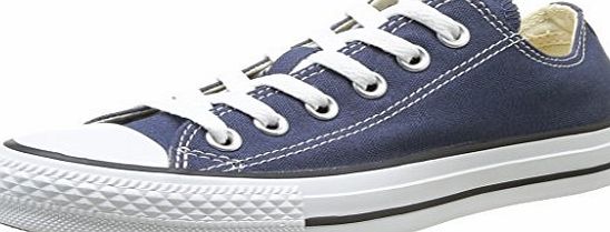 Converse Womens Chck Taylor All Star Ox Lace-Up Flats Blue Navy amp; White
