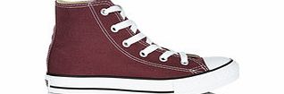 Converse Youth maroon hi-tops