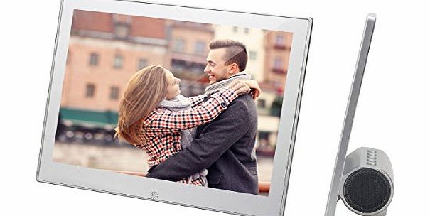 Coobox Ultra-thin Thickness of 6mm LCD 7/8/9.7/10.1 Inch Digital Photo Frame Picture Album With Aluminum Alloy LED Backlight Widescreen 4:3/16:9 Multifunction Video/Music MP3 MP4 Player Support SD/MMC