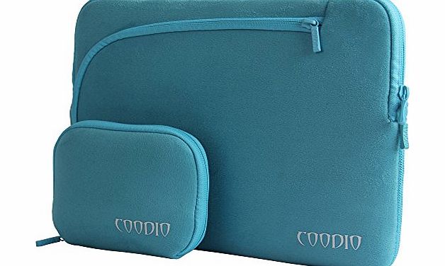 � Universal 13.3 inch Laptop Sleeve Bag Case Pouch + Accessory Bag for Apple Macbook Air 13, Macbook Pro Retina 13 (Fit all 13.3 inch ultrabook laptop) - Colour Light Blue