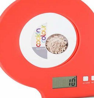 Cook Incolour MCK22000 Digital Glass Kitchen Scale Red