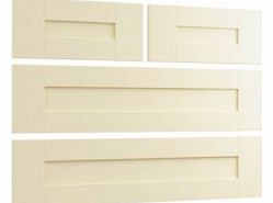 Cream 2 over 2 Drawer Chest Front