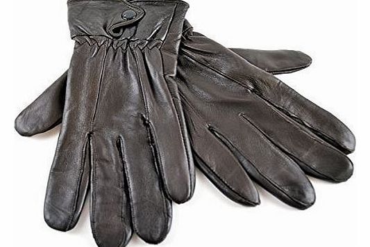 Cookies and Cream Ladies Womens Soft Fleece Lined Coloured Genuine Leather Gloves Warm Winter M/L