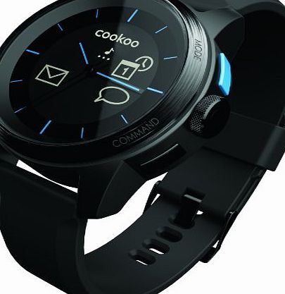 Cookoo  Watch - Black on Black - Bluetooth Smart / Bluetooth 4.0 (CKW-KK002-01)