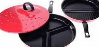 Cooks Professional - Divide Pan in Red