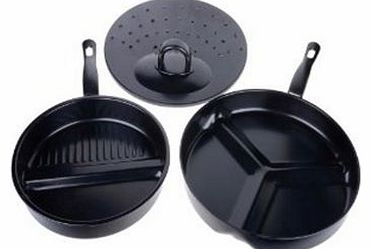 Cooks Professional D5484 - Cooks Professional Divide Pan in Black -