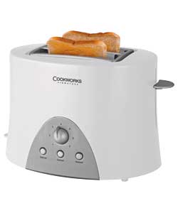 Cookworks 2 Slice Toaster - White