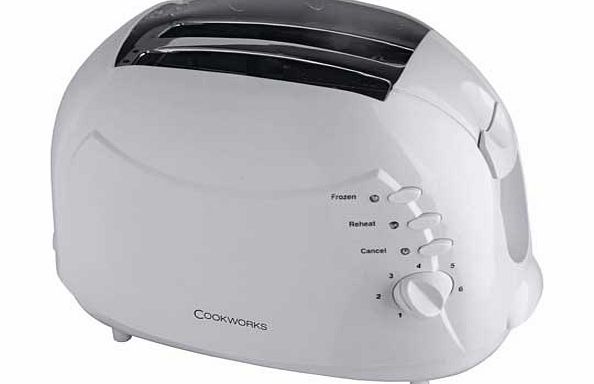 Cookworks KT-700 2 Slice Toaster - White