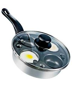 Cookworks Non-Stick Carbon Steel Egg Poacher