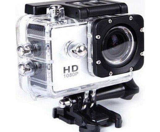 Sports Camcorder, Cooler SJ4000 Underwater Waterproof Camera, Sports Action Bicycle Helmet Car DVR Recorder 12MP HD 1080P Wide-Angle Lens + Variety of Stands/Mounts/Casing for Skiing, Snowboarding, Su