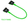 COOLERMASTER 45CM UV GREEN ROUNDED FLOPPY CABLE