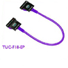 COOLERMASTER 45CM UV PURPLE ROUNDED FLOPPY CABLE