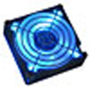 120MM ALUMINIUM CASE FAN (4X BLUE LED)