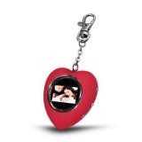 Cooltronics Valentines Day Red Heart Shaped 1.1` Digital Photo Keyring with DPFMate