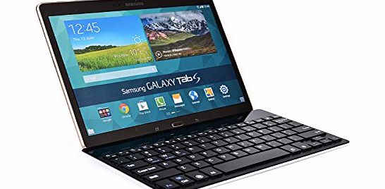 Cooper Cases TM) GoKey Allview AllDro Speed Satellite / White Smartphone/Tablet Wireless Bluetooth Keyboard in Black (Premium Aluminum Alloy Build; US English QWERTY Keyboard featuring 81 Laptop-Style