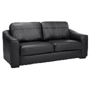 Cooper Large Leather Sofa, Black