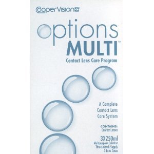 Cooper Vision Options Multi Contact Lens Care Program 3x250ml (3 Months Supply)