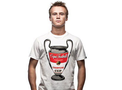Copa Champions Cup Football Fashion T-Shirt White