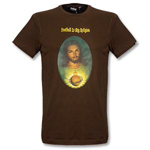 Copa Classic Football Is My Religion Basic Tee - Brown
