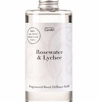 Copenhagen candles Rosewater and lychee reed diffuser refill