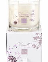 Vanilla and lavender medium soy candle