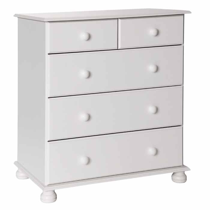 Copenhagen White 2 3 Deep Drawer Chest