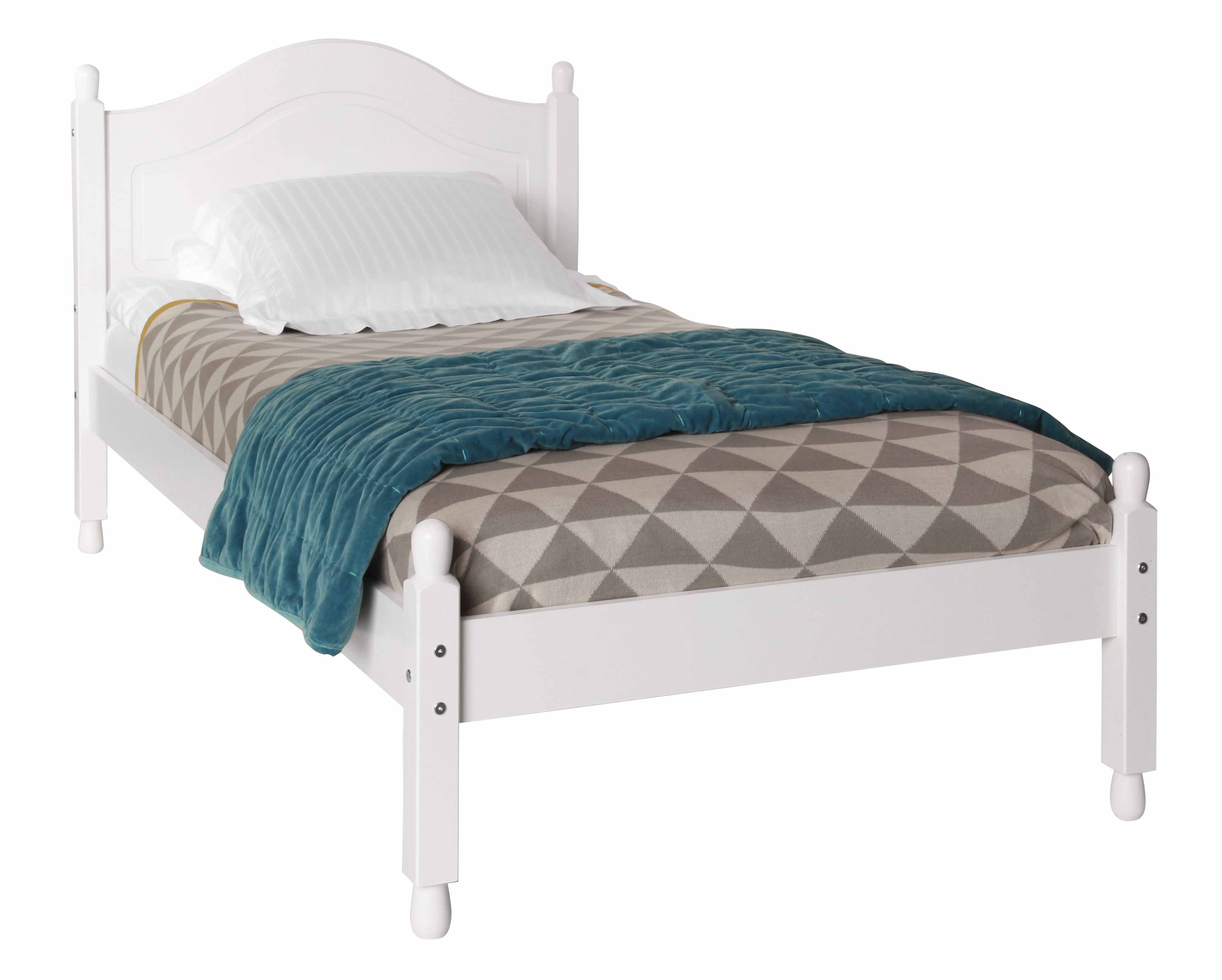 White Single Bed