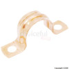 Copper Saddle Pipe Clips 15mm Pack of 10