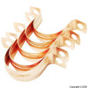 Copper Saddle Pipe Clips 22mm Pack of 5