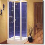 Coram Bonus Bi-Fold Door 700mm / White Frame / Plain Glass