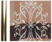 Coram Premier Side Panels 760mm / Light Gold Frame / Traditional Glass