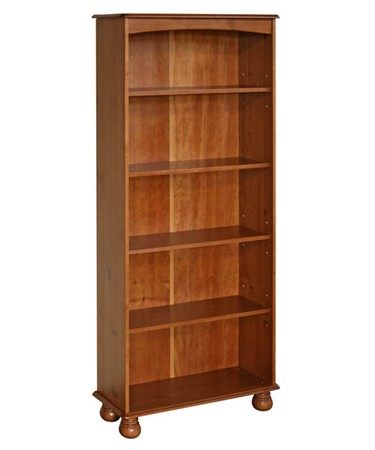 Core Products Antique Honeyed Five Shelf Bookcase