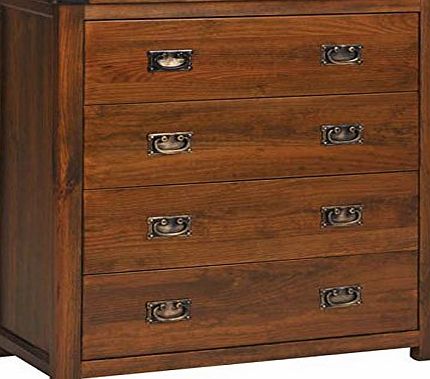 Core Products Boston BT214 Walnut Chest of 4 Drawers