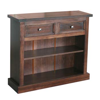 Carlos Low Bookcase with 2 Drawers