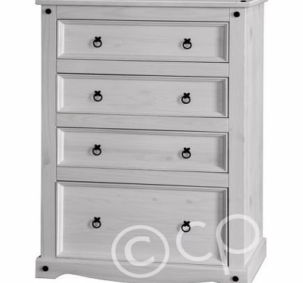 Core Products Corona 4 Drawer Chest in White