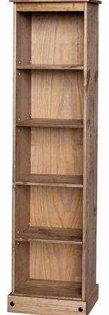 Core Products Corona Solid Pine Tall Narrow Bookcase