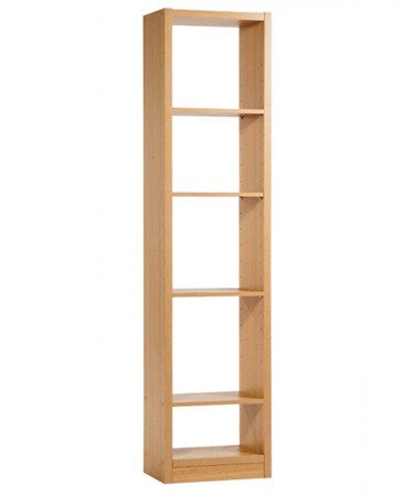 Madison Tall Narrow Bookcase In Oak